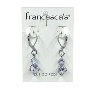 Francesca's Cubic Zirconia Dangle Drop Earrings